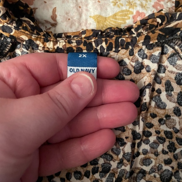Old Navy Cheetah Print Fit and Flare Ruffle Dress Size 2x - Picture 2 of 5